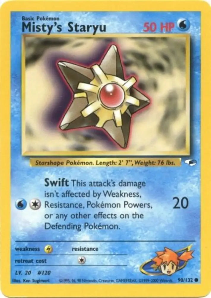 Misty’s Staryu (90/132) [Gym Heroes Unlimited] - Pokemon Single