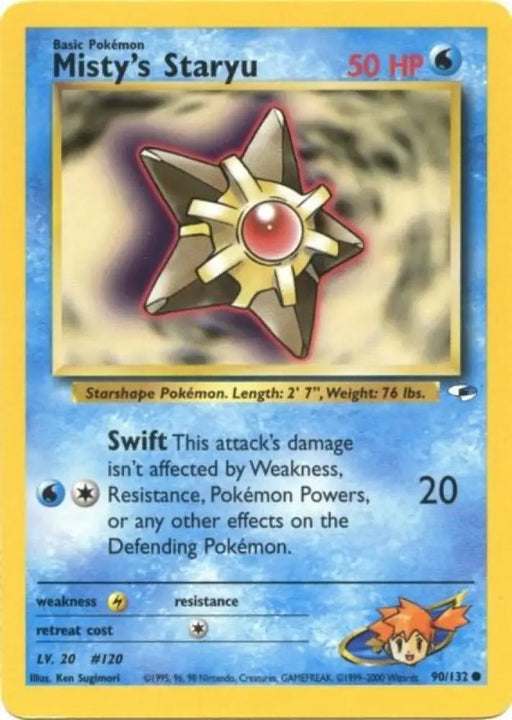 Misty’s Staryu (90/132) [Gym Heroes Unlimited] - Pokemon Single