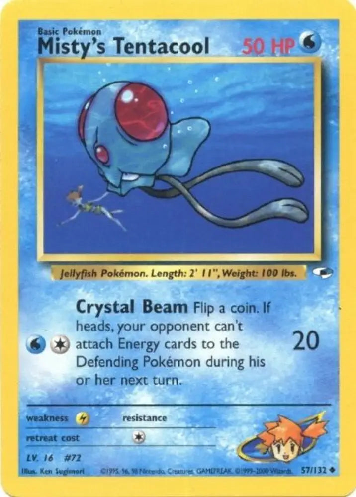Misty’s Tentacool (57/132) [Gym Heroes Unlimited] - Pokemon Single