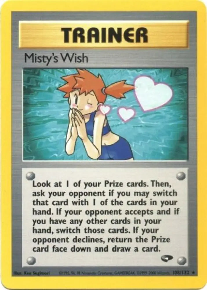 Misty’s Wish (108/132) [Gym Challenge Unlimited] - Pokemon Single