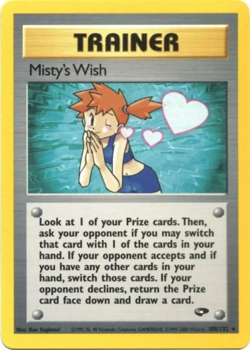 Misty’s Wish (108/132) [Gym Challenge Unlimited] - Pokemon Single