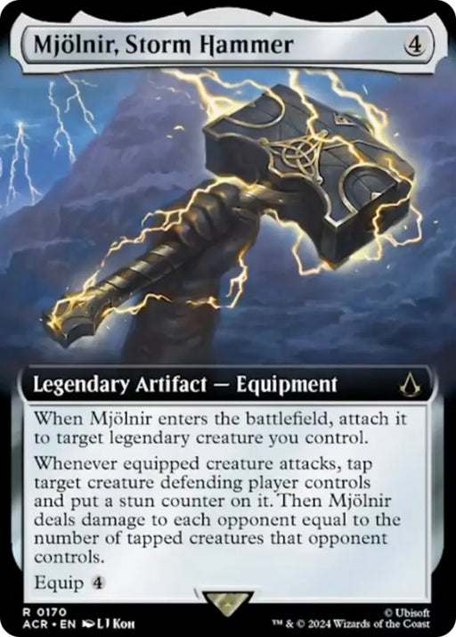 Mjolnir Storm Hammer (Extended Art) [Assassin’s Creed] - MTG Single