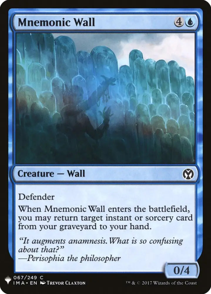 Mnemonic Wall [Mystery Booster] - MTG Single