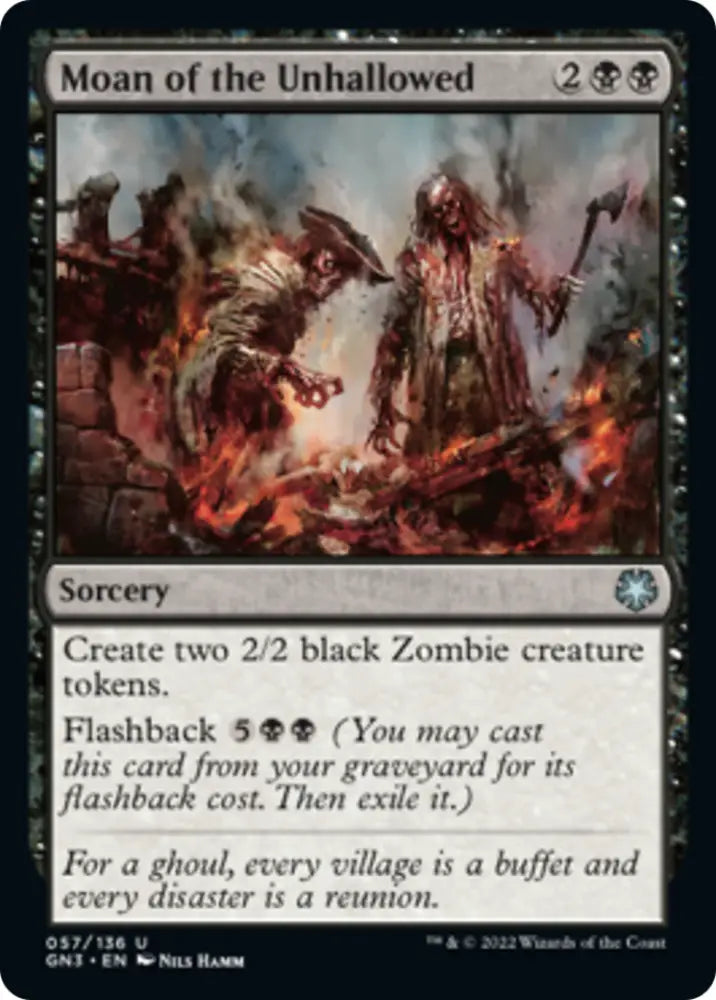 Moan of the Unhallowed [Game Night: Free-for-All] - MTG Single