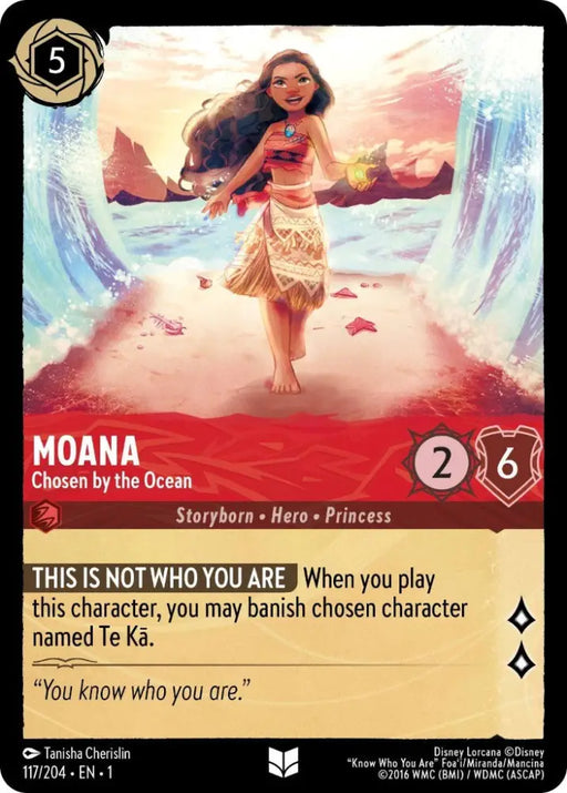 Moana - Chosen by the Ocean (117/204) [The First Chapter] - Lorcana Single