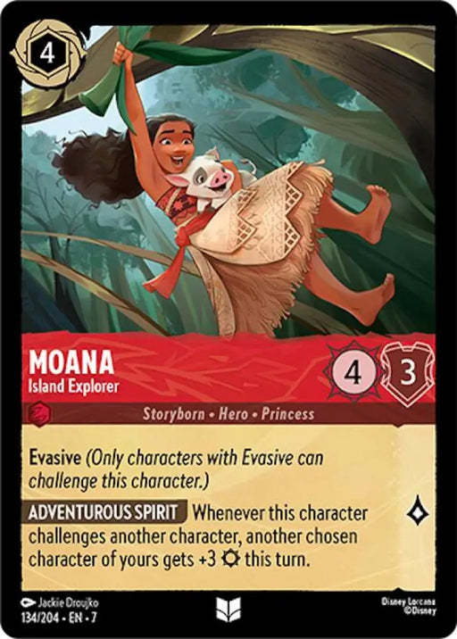 Moana - Island Explorer (134/204) [Archazia’s Island] - Lorcana Single
