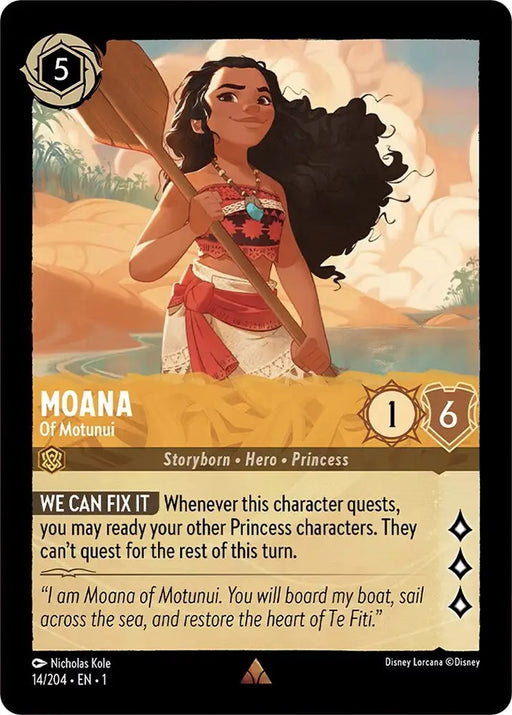 Moana - Of Motunui (14/204) [The First Chapter] - Lorcana Single