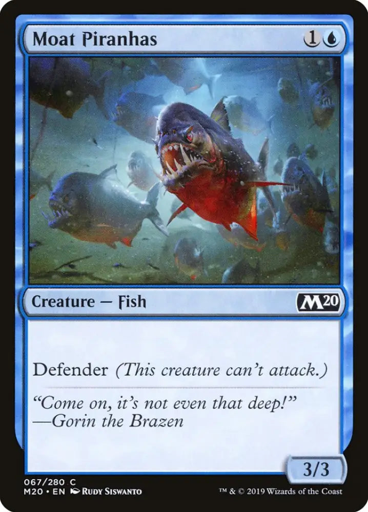 Moat Piranhas [Core Set 2020] - MTG Single