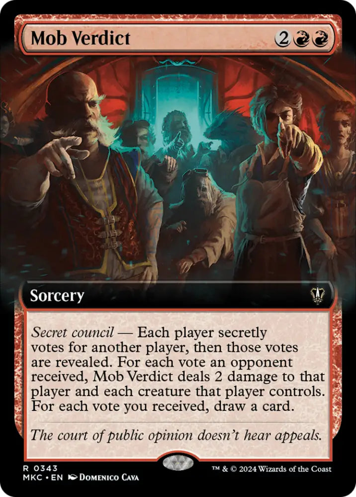 Mob Verdict (Extended Art) [Murders at Karlov Manor Commander] - MTG Single