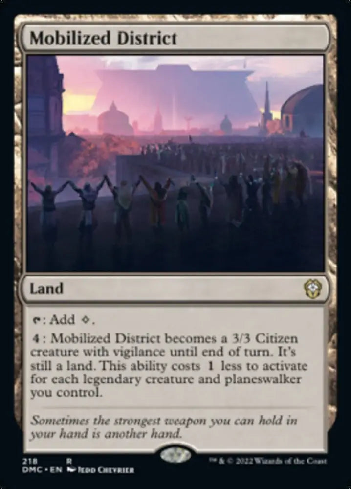 Mobilized District [Dominaria United Commander] - MTG Single