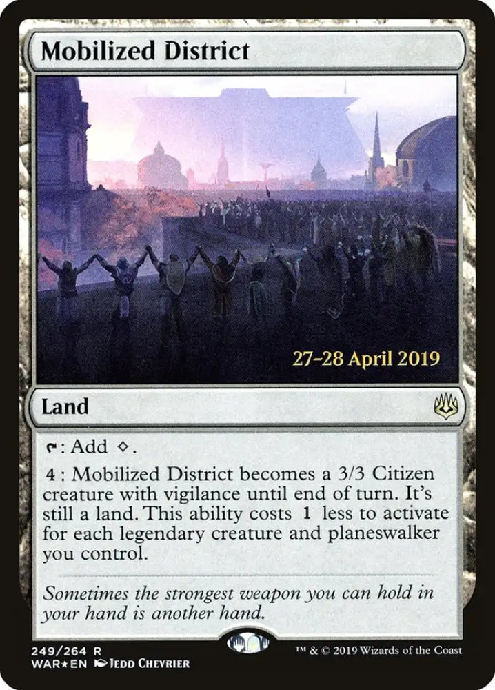 Mobilized District [War of the Spark Prerelease Promos] - MTG Single