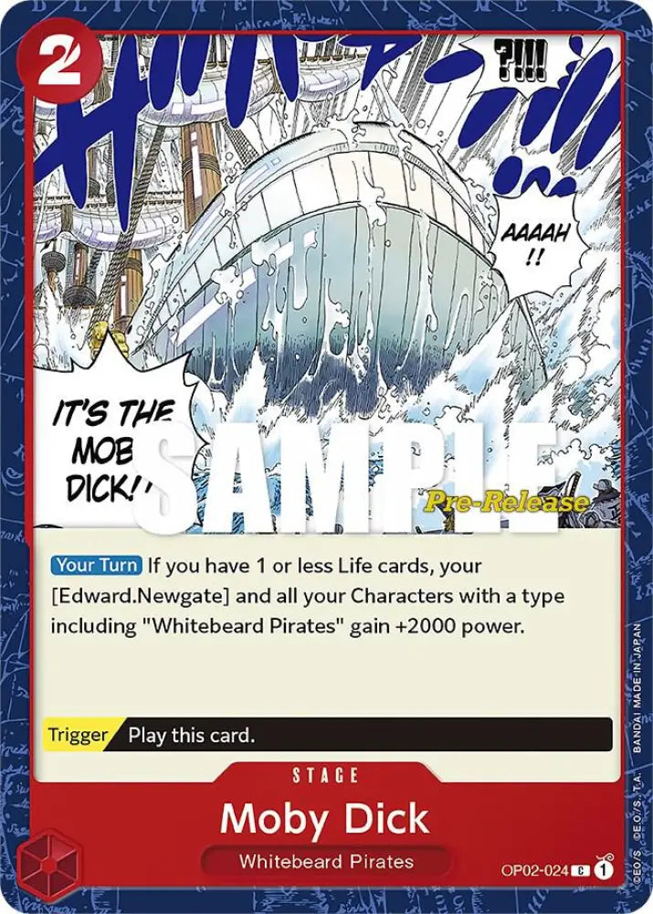 Moby Dick (OP02-024) [Paramount War Pre-Release Cards]