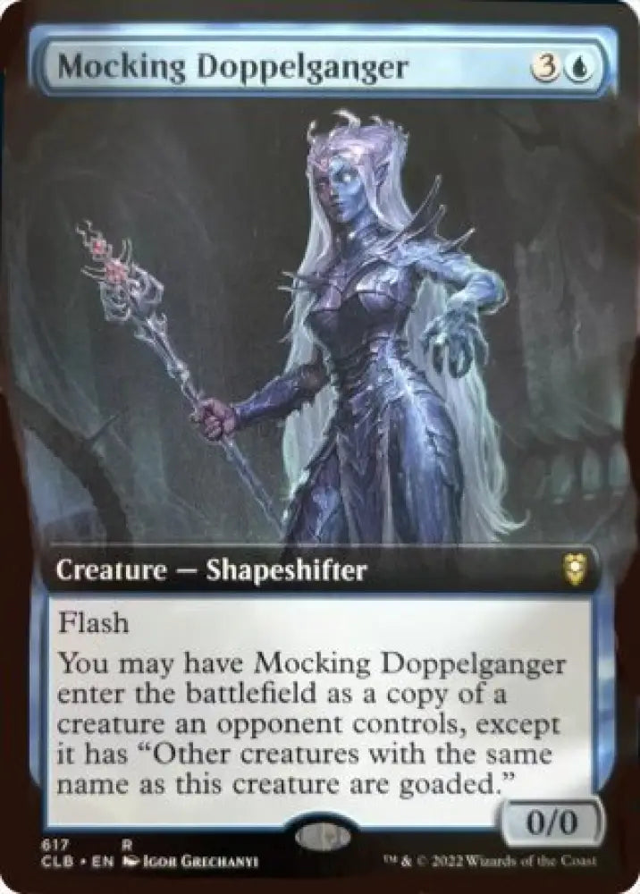 Mocking Doppelganger (Extended Art) [Commander Legends: Battle for Baldur’s Gate] - MTG Single