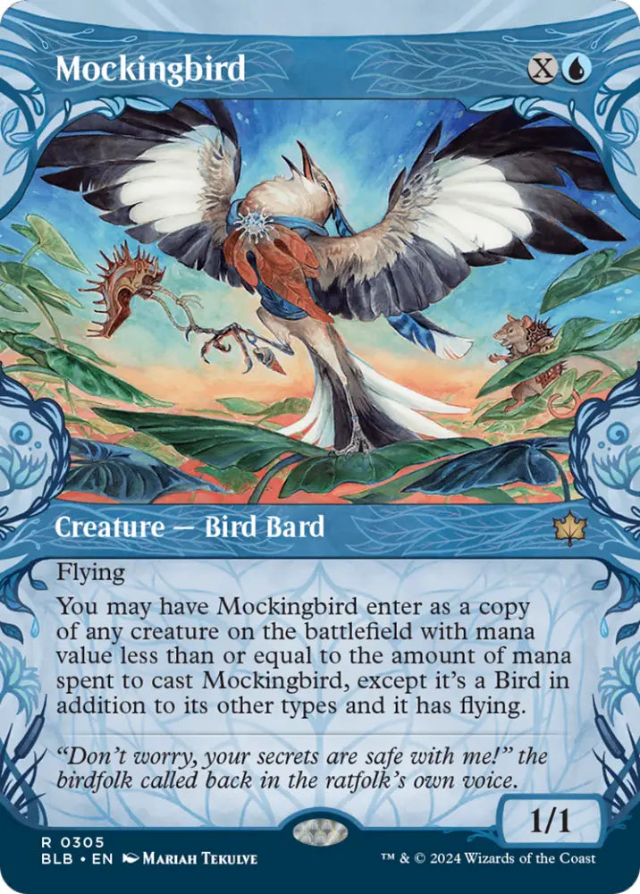 Mockingbird (Showcase) [Bloomburrow] - MTG Single