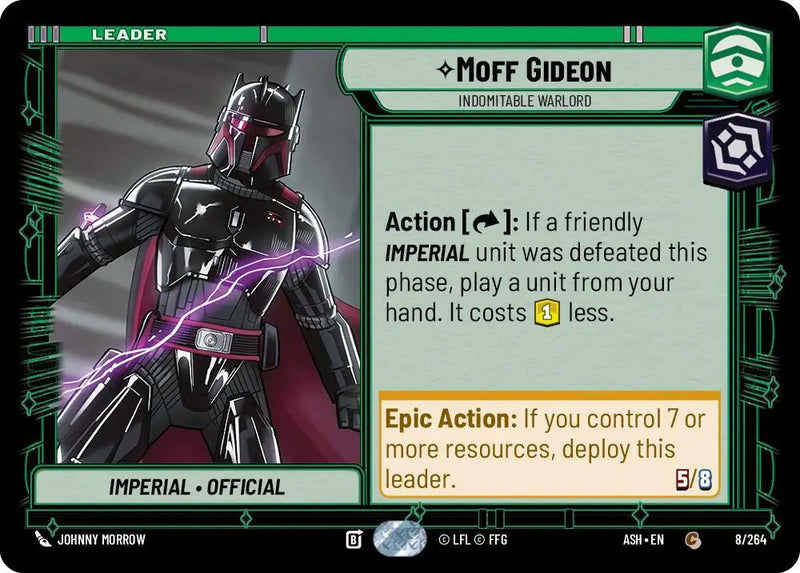 Moff Gideon - Indomitable Warlord (8/264) [Ashes of the Empire]