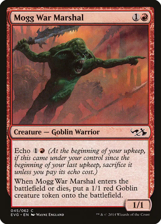 Mogg War Marshal (Elves vs. Goblins) [Duel Decks Anthology] - MTG Single