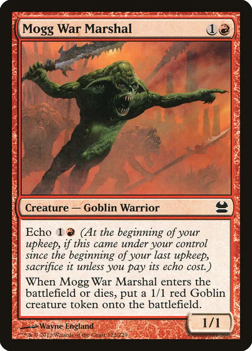 Mogg War Marshal [Modern Masters] - MTG Single
