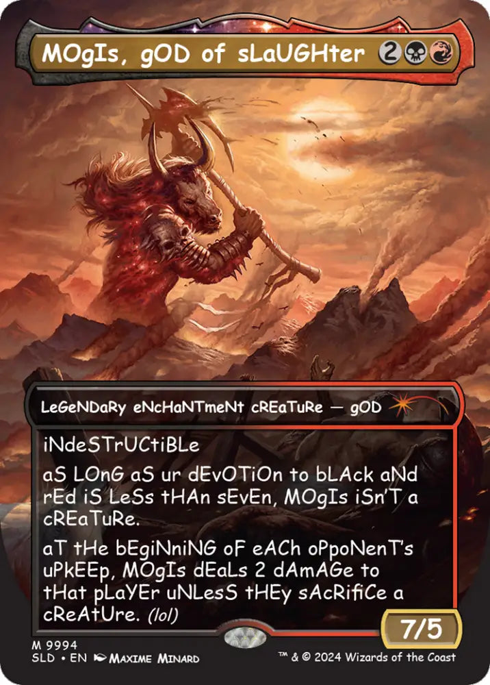 MOgIs gOD of sLaUGHter (9994) [Secret Lair Drop Series] - MTG Single