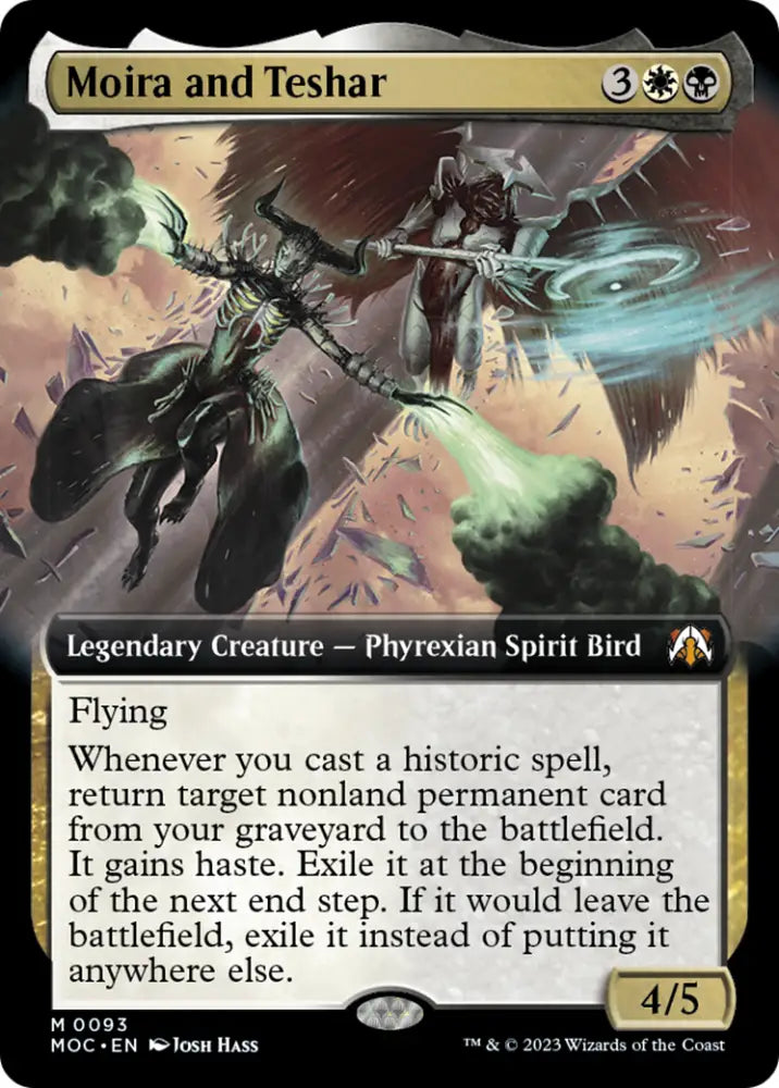 Moira and Teshar (Extended Art) [March of the Machine Commander] - MTG Single