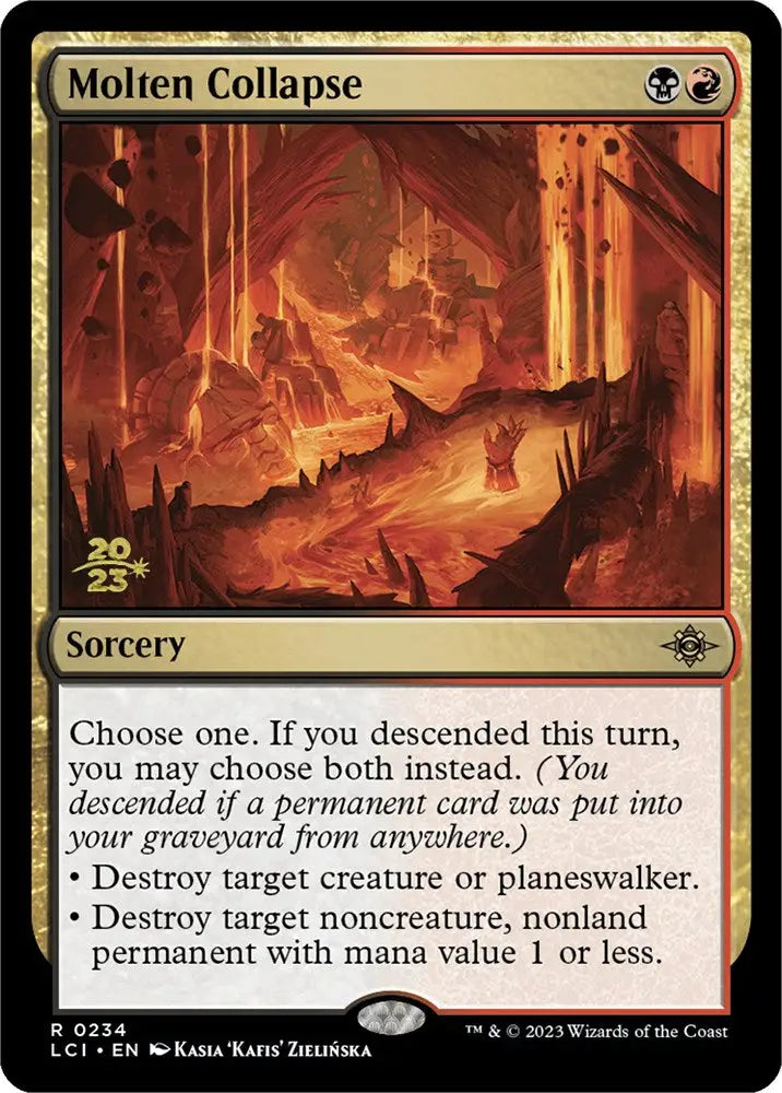 Molten Collapse [The Lost Caverns of Ixalan Prerelease Cards] - MTG Single