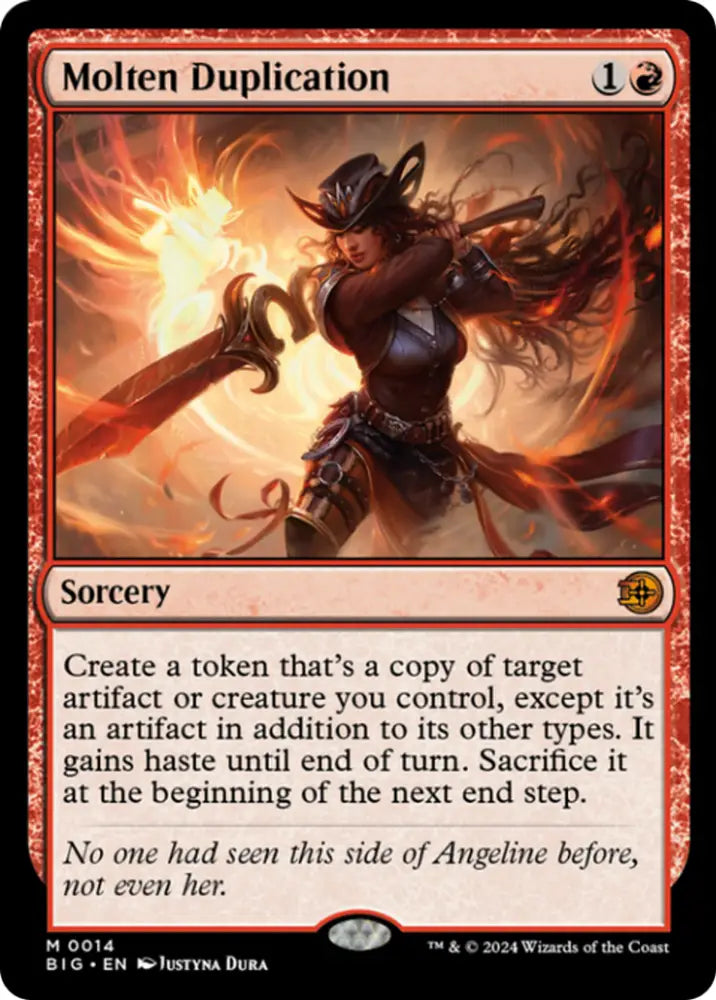 Molten Duplication [Outlaws of Thunder Junction: The Big Score] - MTG Single