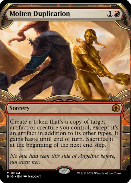 Molten Duplication (Showcase) [Outlaws of Thunder Junction: The Big Score] - MTG Single