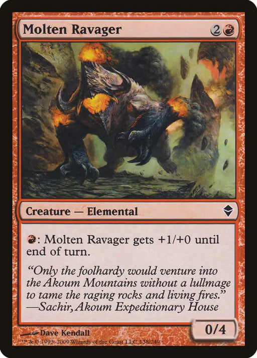 Molten Ravager [Zendikar] - MTG Single
