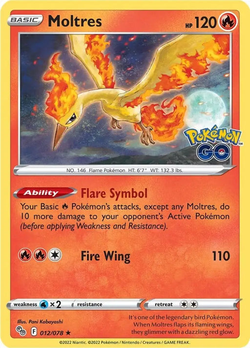 Moltres (012/078) [Pokémon GO] - Pokemon Single