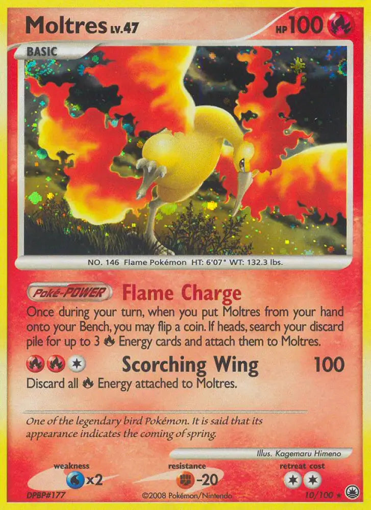 Moltres (10/100) [Diamond & Pearl: Majestic Dawn] - Pokemon Single