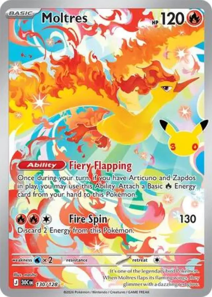 Moltres - 130/128 [ME: 30th Celebration]