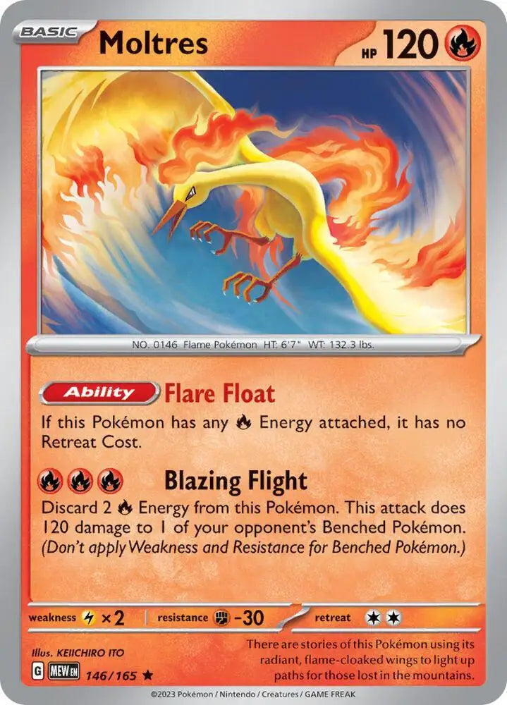 Moltres (146/165 - Deck Exclusives) [Scarlet & Violet 151] - Pokemon Single