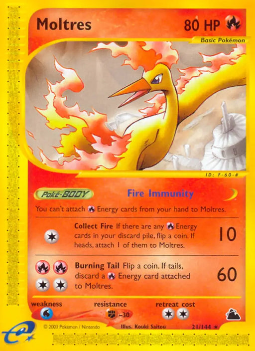 Moltres (21/144) [Skyridge] - Pokemon Single