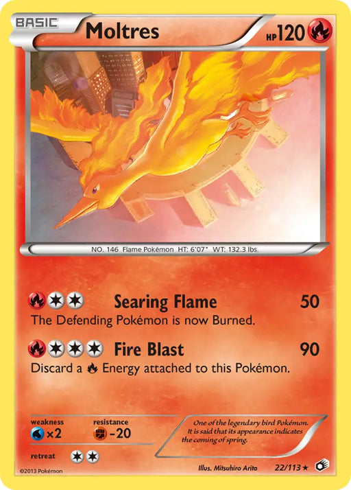 Moltres (22/113) [Black & White: Legendary Treasures] - Pokemon Single