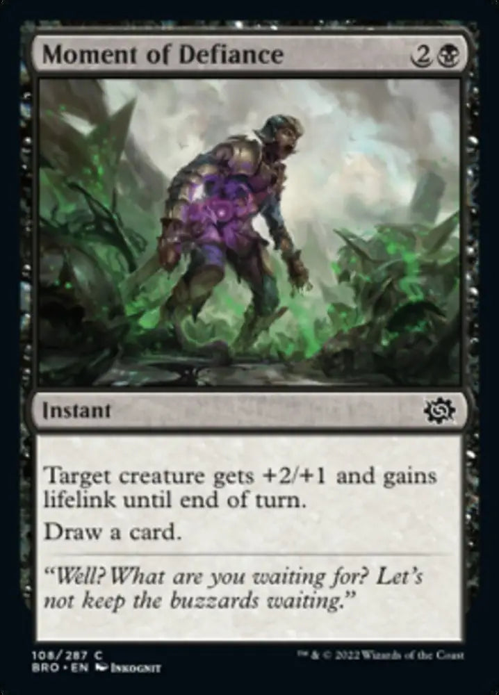 Moment of Defiance [The Brothers’ War] - MTG Single