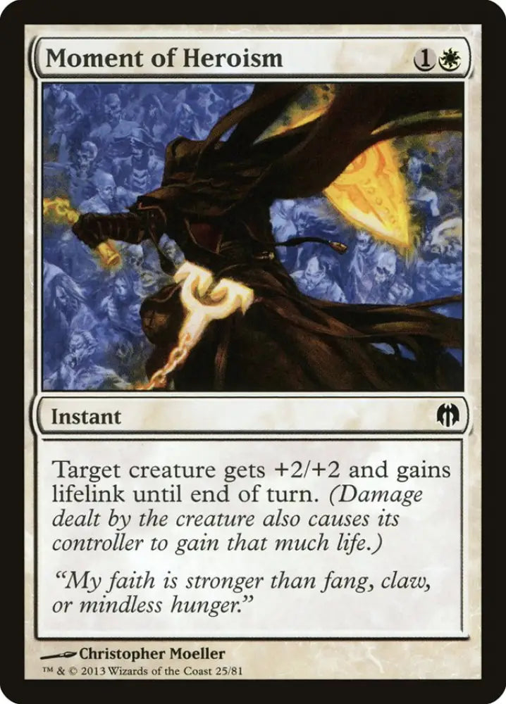 Moment of Heroism [Duel Decks: Heroes vs. Monsters] - MTG Single