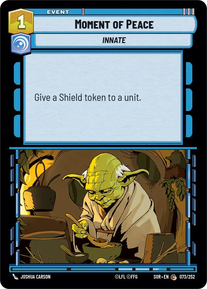Moment of Peace (073/252) [Spark of Rebellion] - Star Wars: Unlimited Single