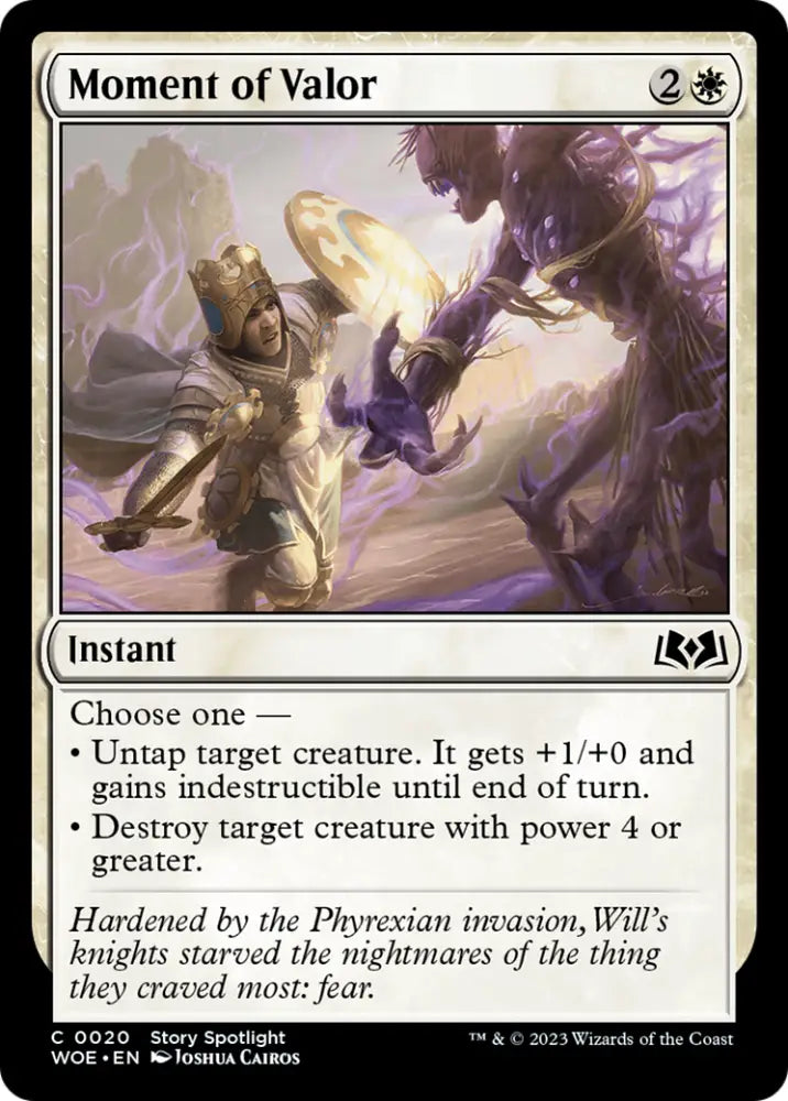Moment of Valor [Wilds of Eldraine] - MTG Single