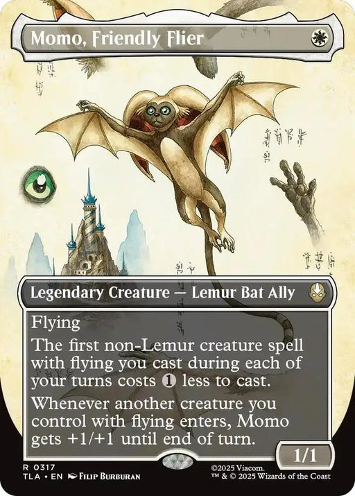 Momo, Friendly Flier (Borderless) (317) [Avatar: The Last Airbender]
