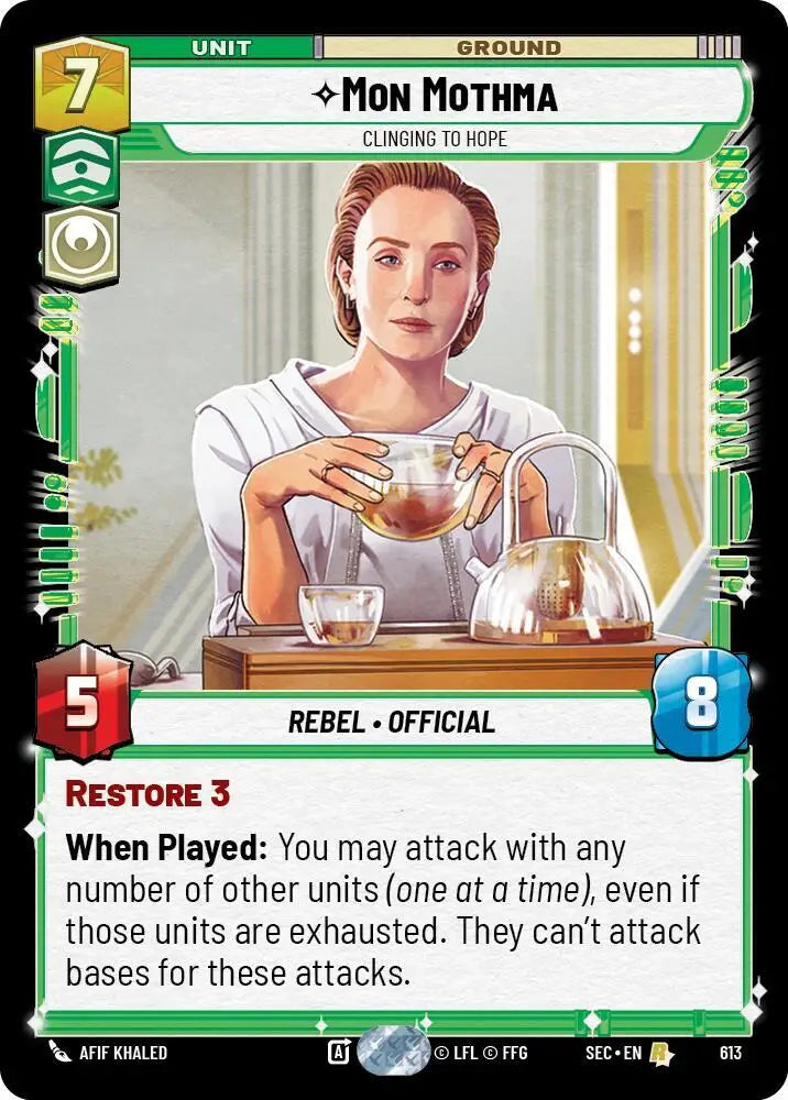 Mon Mothma - Clinging to Hope (Foil) (613) [Secrets of Power]