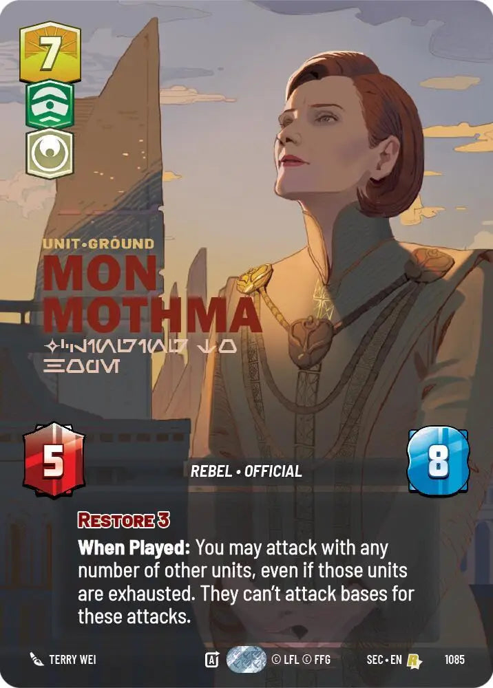 Mon Mothma - Clinging to Hope (Prestige Foil) (1085) [Secrets of Power]