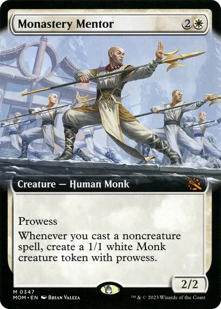 Monastery Mentor (Extended Art) [March of the Machine] - MTG Single