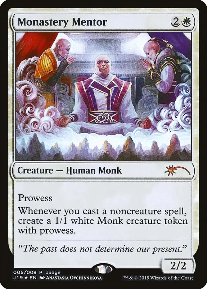 Monastery Mentor [Judge Gift Cards 2019] - MTG Single