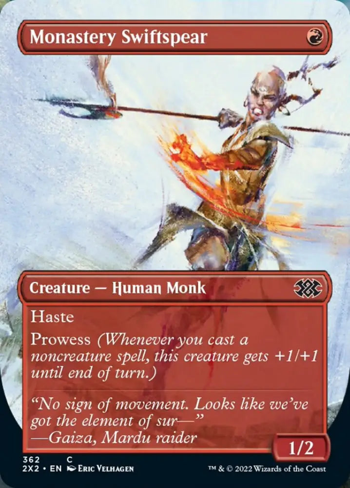 Monastery Swiftspear (Borderless Alternate Art) [Double Masters 2022] - MTG Single