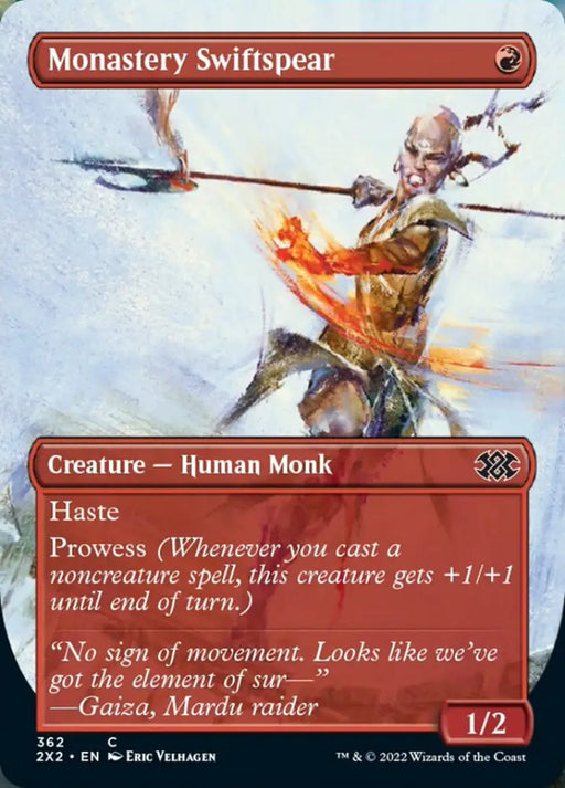 Monastery Swiftspear (Borderless Alternate Art) [Double Masters 2022] - MTG Single