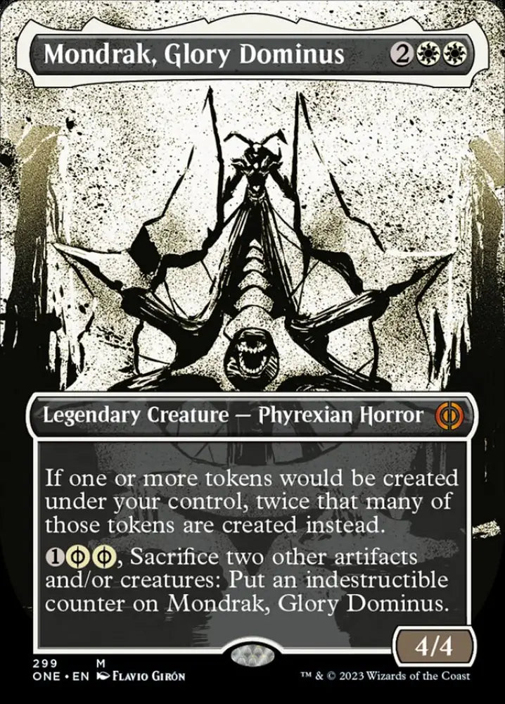 Mondrak Glory Dominus (Borderless Ichor) [Phyrexia: All Will Be One] - MTG Single