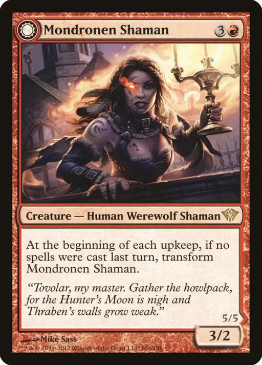Mondronen Shaman // Tovolar’s Magehunter [Dark Ascension] - MTG Single