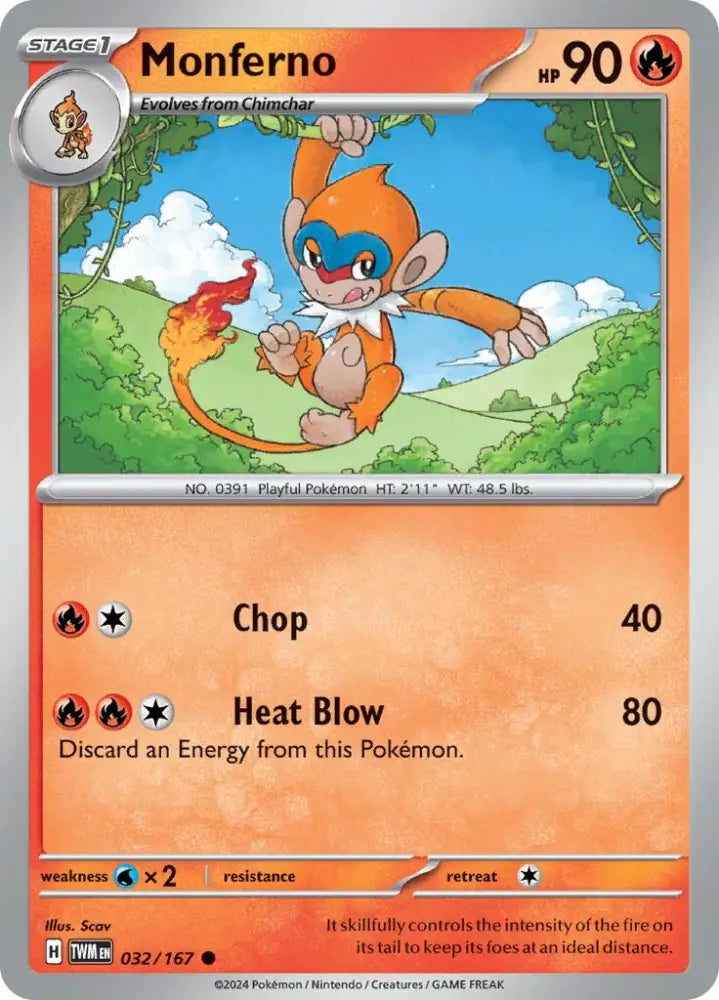 Monferno (032/167) [Scarlet & Violet: Twilight Masquerade] - Pokemon Single
