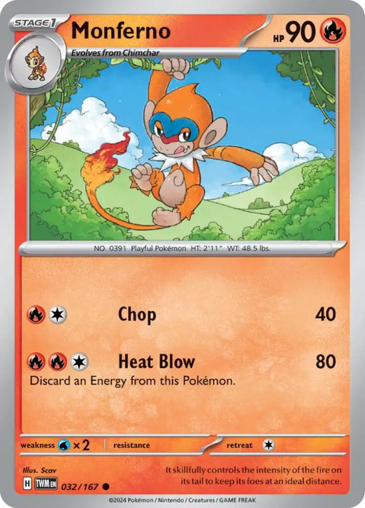 Monferno (032/167) [Scarlet & Violet: Twilight Masquerade] - Pokemon Single