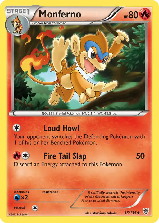Monferno (16/135) [Black & White: Plasma Storm] - Pokemon Single