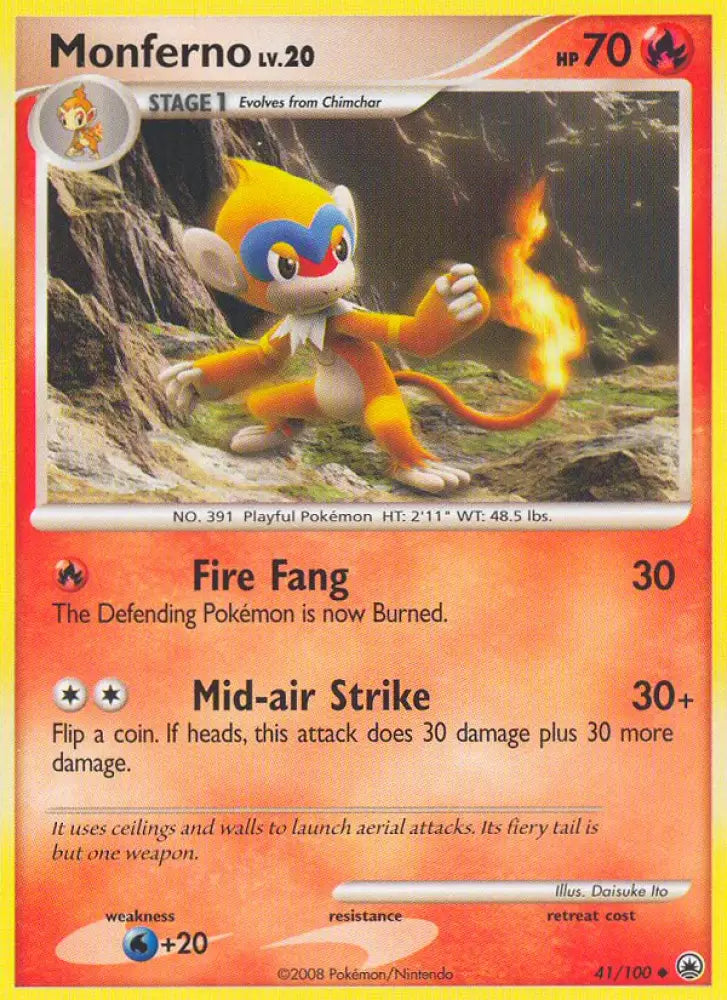 Monferno (41/100) [Diamond & Pearl: Majestic Dawn] - Pokemon Single
